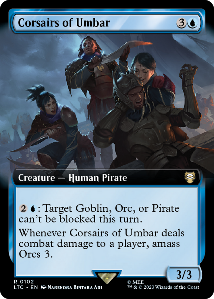 Corsairs of Umbar (Extended Art) [The Lord of the Rings: Tales of Middle-Earth Commander] | Good Games Cannington