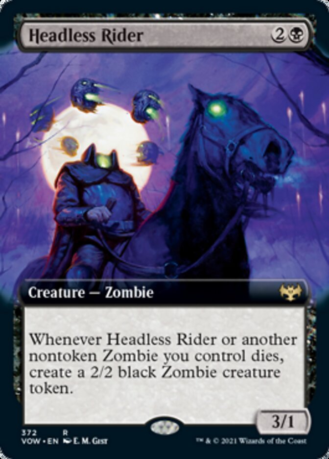 Headless Rider (Extended Art) [Innistrad: Crimson Vow] | Good Games Cannington