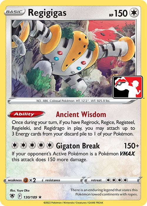 Regigigas (130/189) [Prize Pack Series Three] | Good Games Cannington