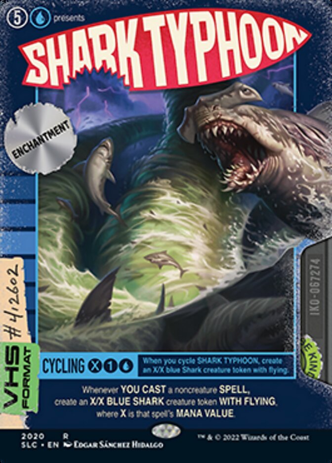 Shark Typhoon (Borderless Alternate Art) [Secret Lair Countdown Kit] | Good Games Cannington