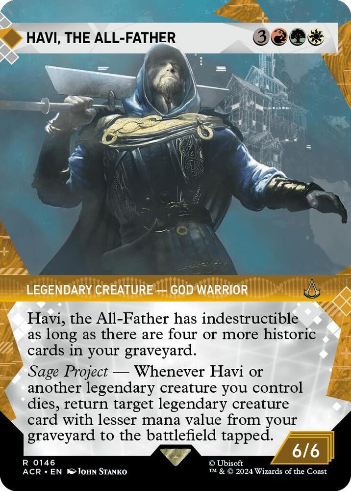 Havi, the All-Father 146/110 (Universes Beyond: Assassin's Creed)  - Showcase Foil | Good Games Cannington