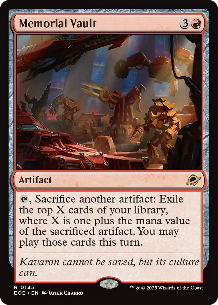 Memorial Vault [Edge of Eternities] | Good Games Cannington