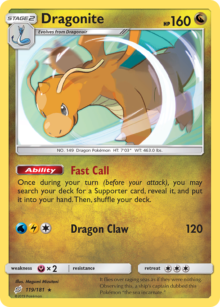 Dragonite (119/181) [Sun & Moon: Team Up] | Good Games Cannington