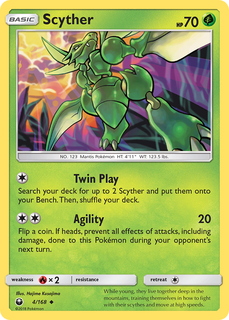 Scyther (4/168) [Sun & Moon: Celestial Storm] | Good Games Cannington
