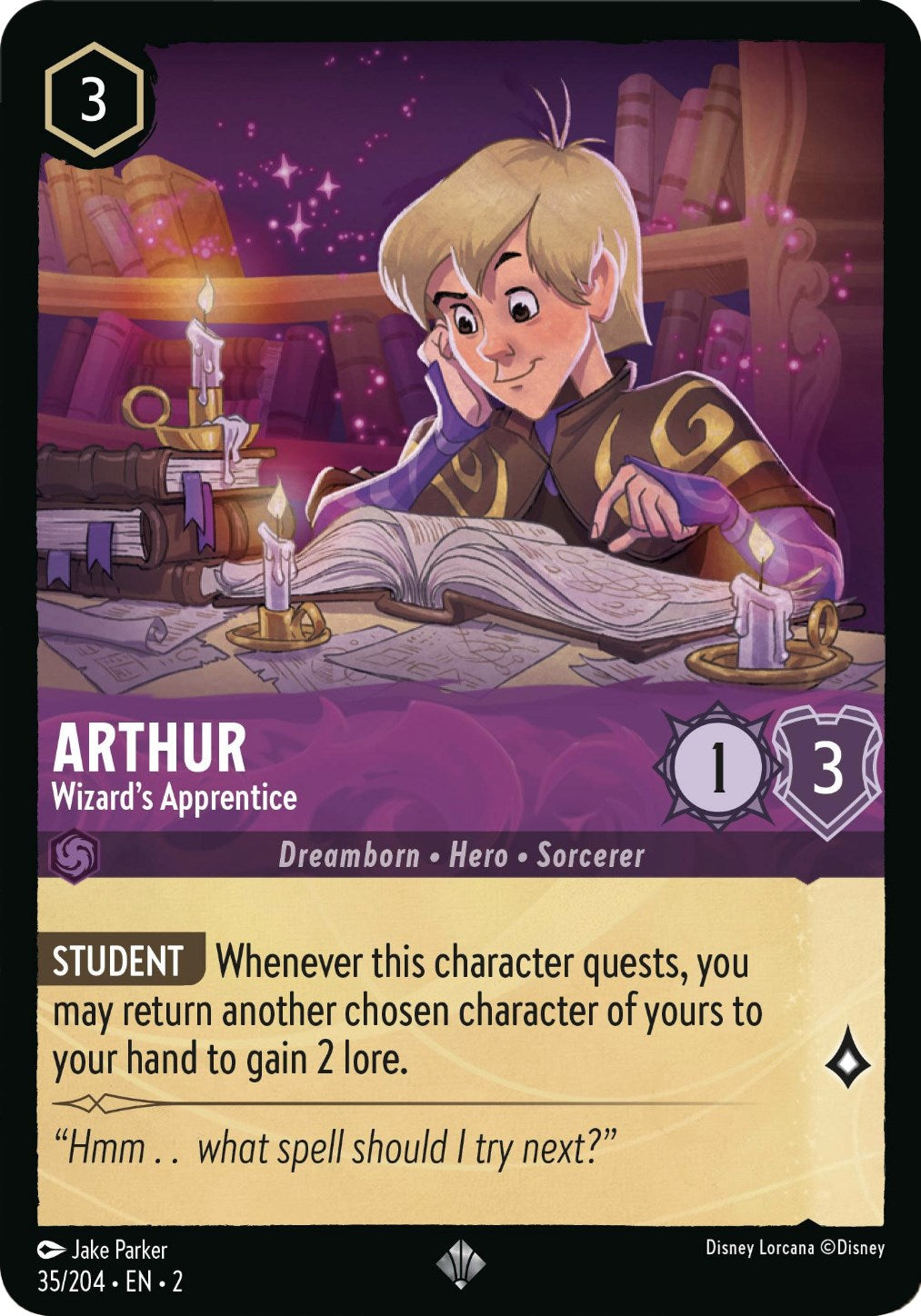 Arthur - Wizard's Apprentice (35/204) [Rise of the Floodborn] | Good Games Cannington
