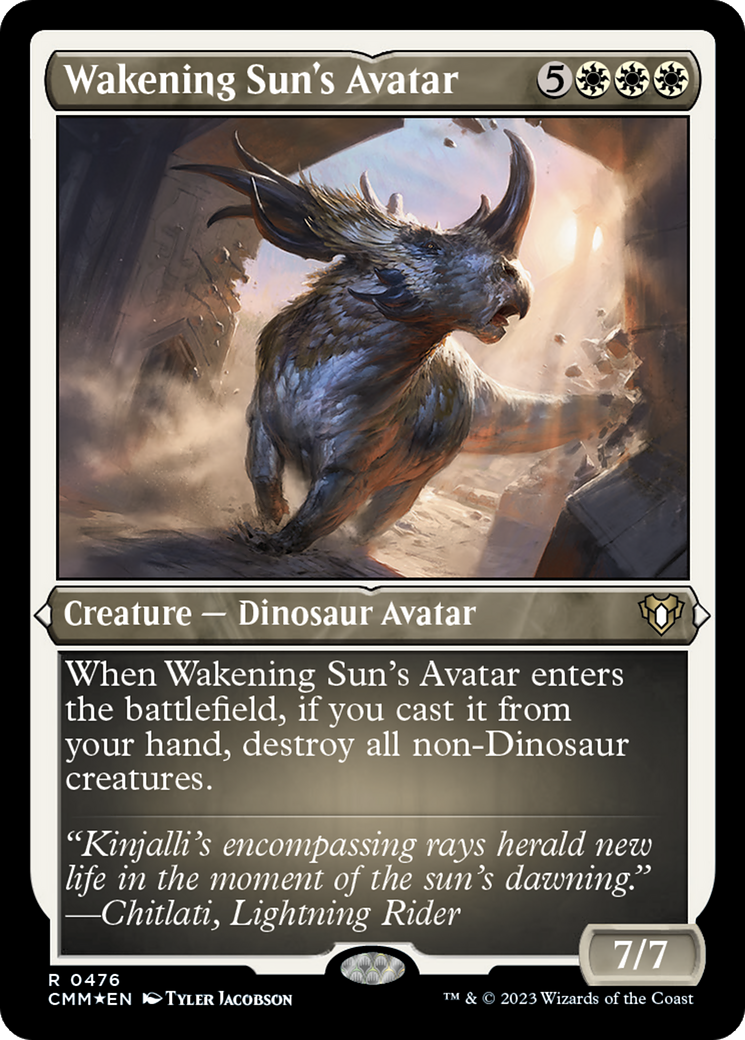 Wakening Sun's Avatar (Foil Etched) [Commander Masters] | Good Games Cannington