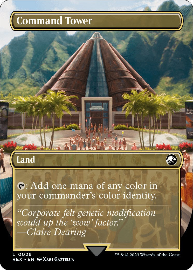 Command Tower // Commander Tower (Borderless) [Jurassic World Collection] | Good Games Cannington