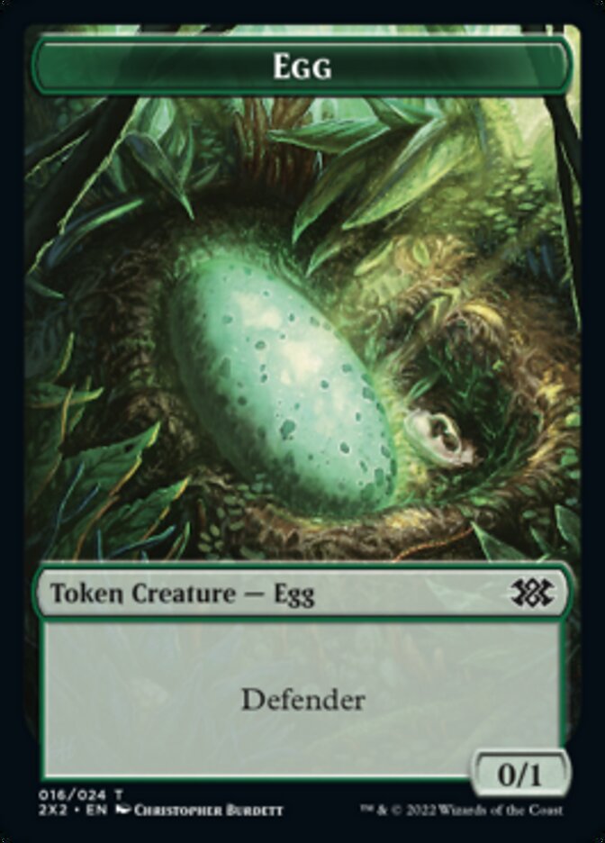 Egg // Soldier Double-Sided Token [Double Masters 2022 Tokens] | Good Games Cannington