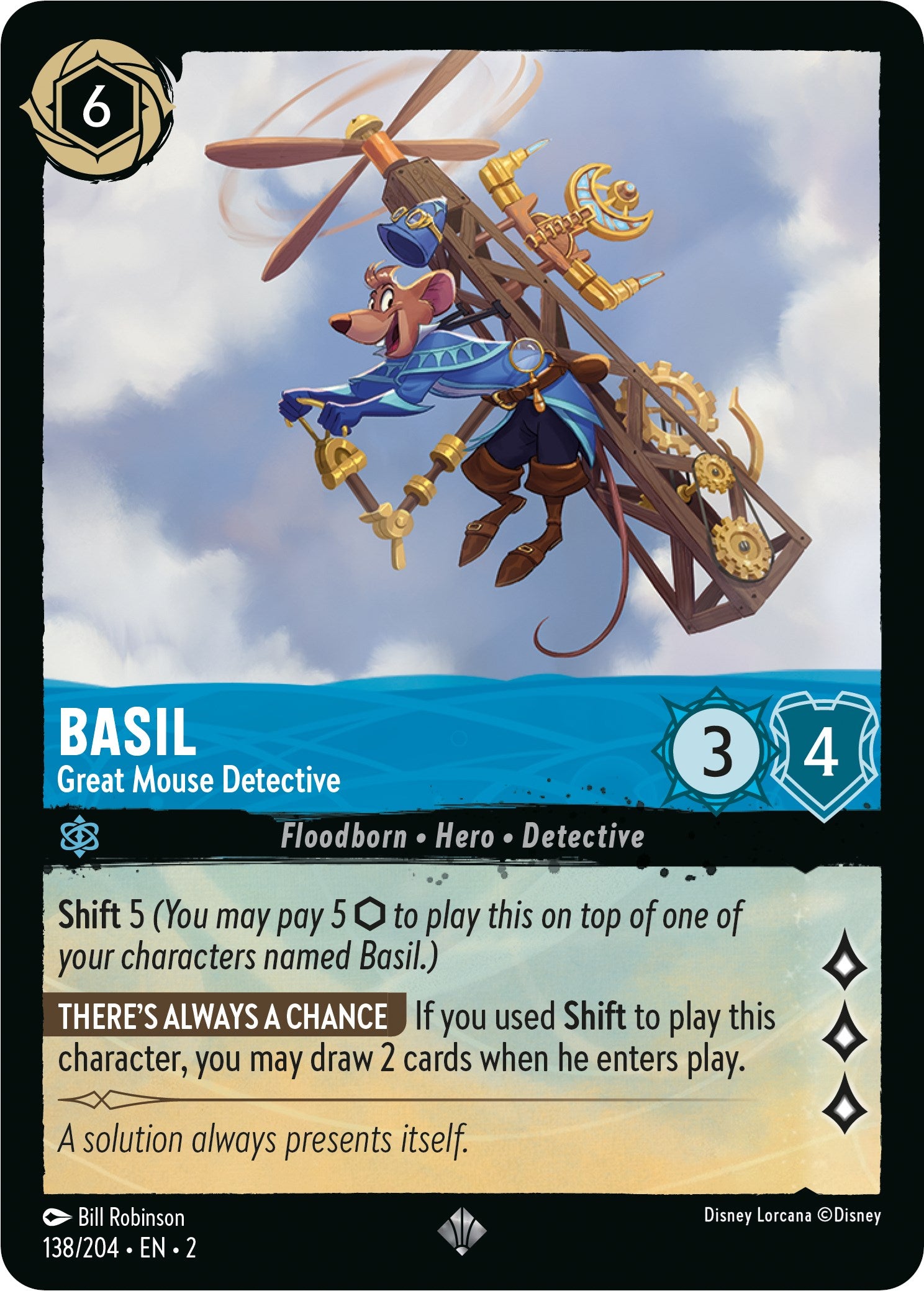 Basil - Great Mouse Detective (138/204) [Rise of the Floodborn] | Good Games Cannington