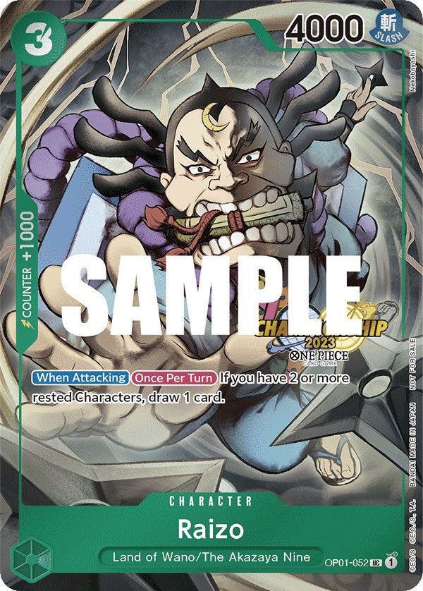 Raizo (CS 2023 Event Pack) [One Piece Promotion Cards] | Good Games Cannington