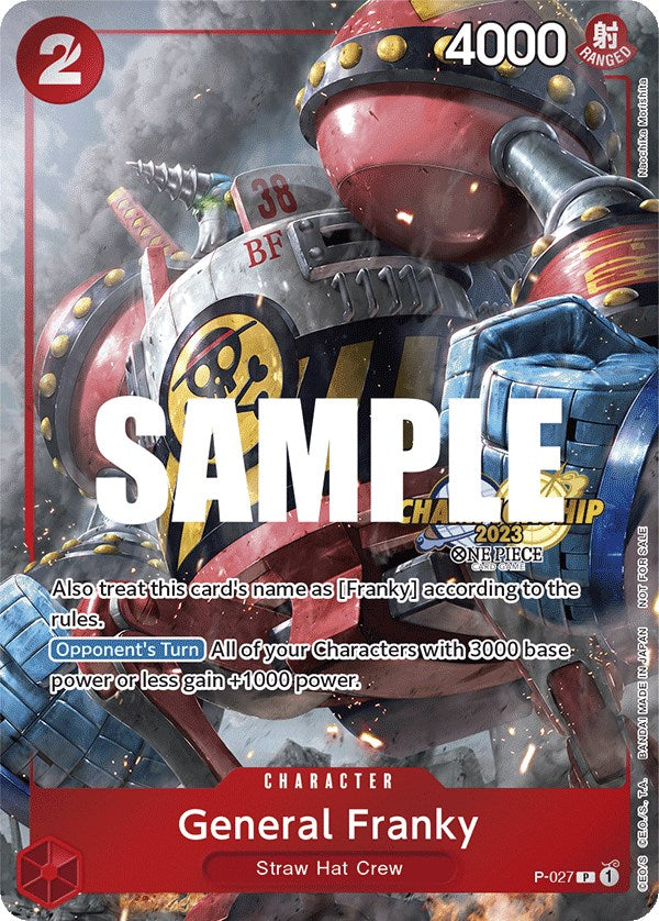 General Franky (CS 2023 Event Pack) [One Piece Promotion Cards] | Good Games Cannington