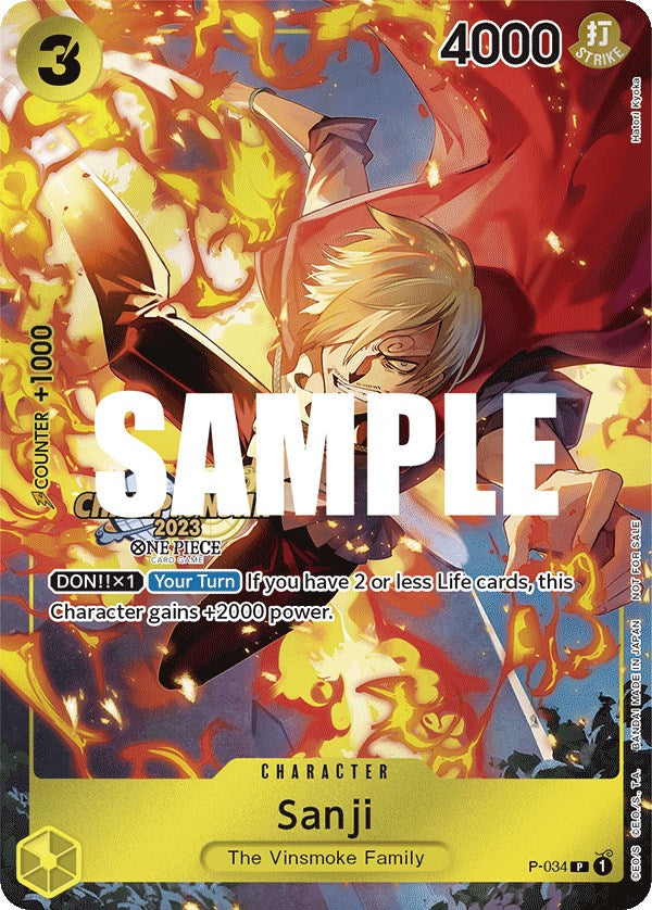 Sanji (CS 2023 Event Pack) [One Piece Promotion Cards] | Good Games Cannington
