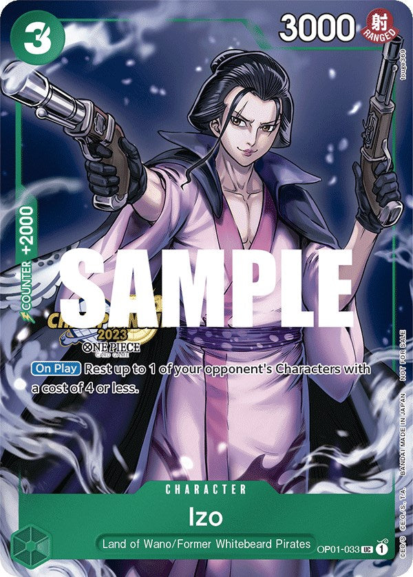 Izo (CS 2023 Celebration Pack) [One Piece Promotion Cards] | Good Games Cannington