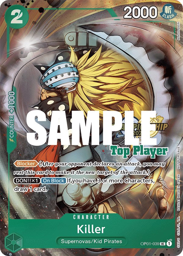 Killer (CS 2023 Top Players Pack) [One Piece Promotion Cards] | Good Games Cannington