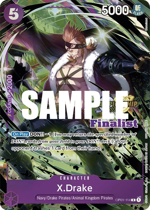 X.Drake (CS 2023 Top Players Pack) [Finalist] [One Piece Promotion Cards] | Good Games Cannington