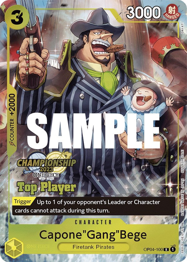 Capone"Gang"Bege (CS 2023 Top Players Pack) [One Piece Promotion Cards] | Good Games Cannington