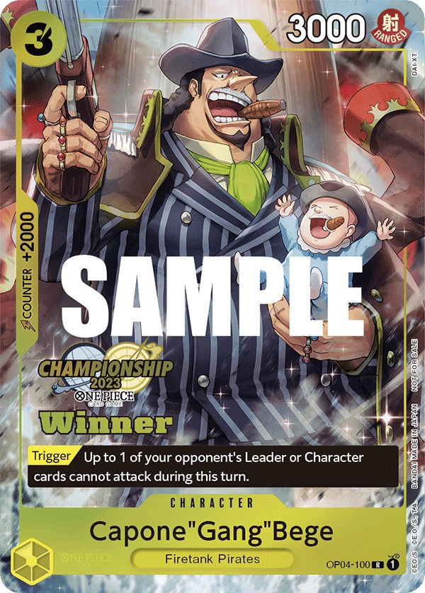 Capone"Gang"Bege (CS 2023 Top Players Pack) [Winner] [One Piece Promotion Cards] | Good Games Cannington