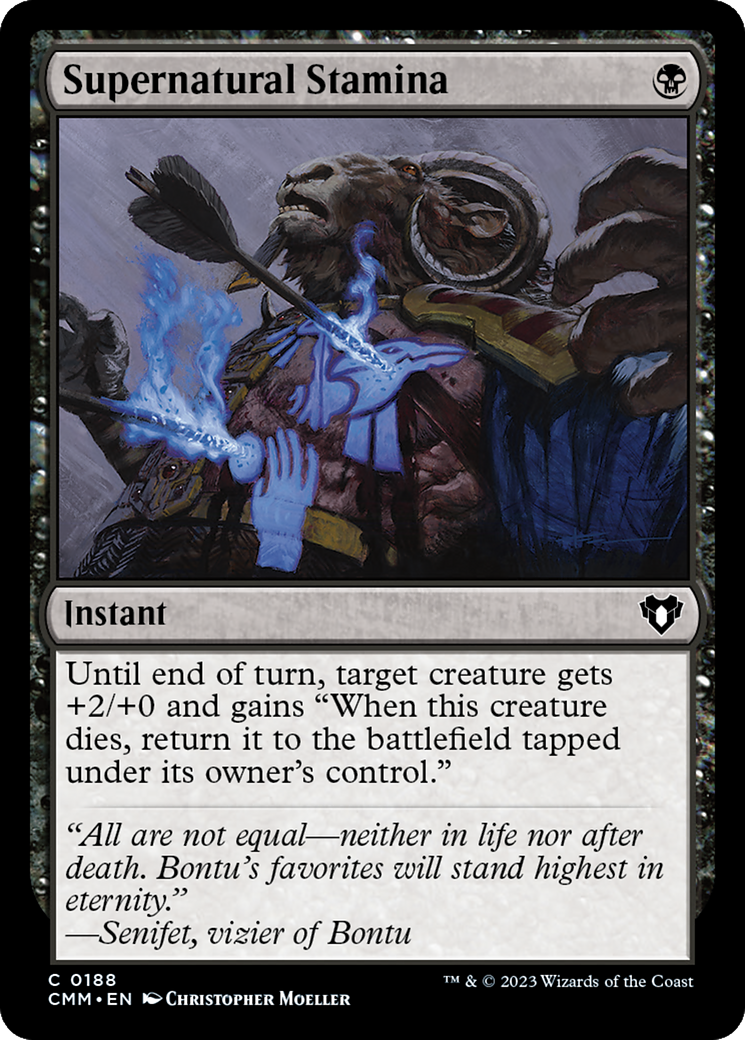 Supernatural Stamina [Commander Masters] | Good Games Cannington
