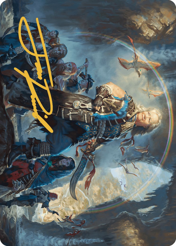 Admiral Brass, Unsinkable Art Card (Gold-Stamped Signature) [The Lost Caverns of Ixalan Art Series] | Good Games Cannington