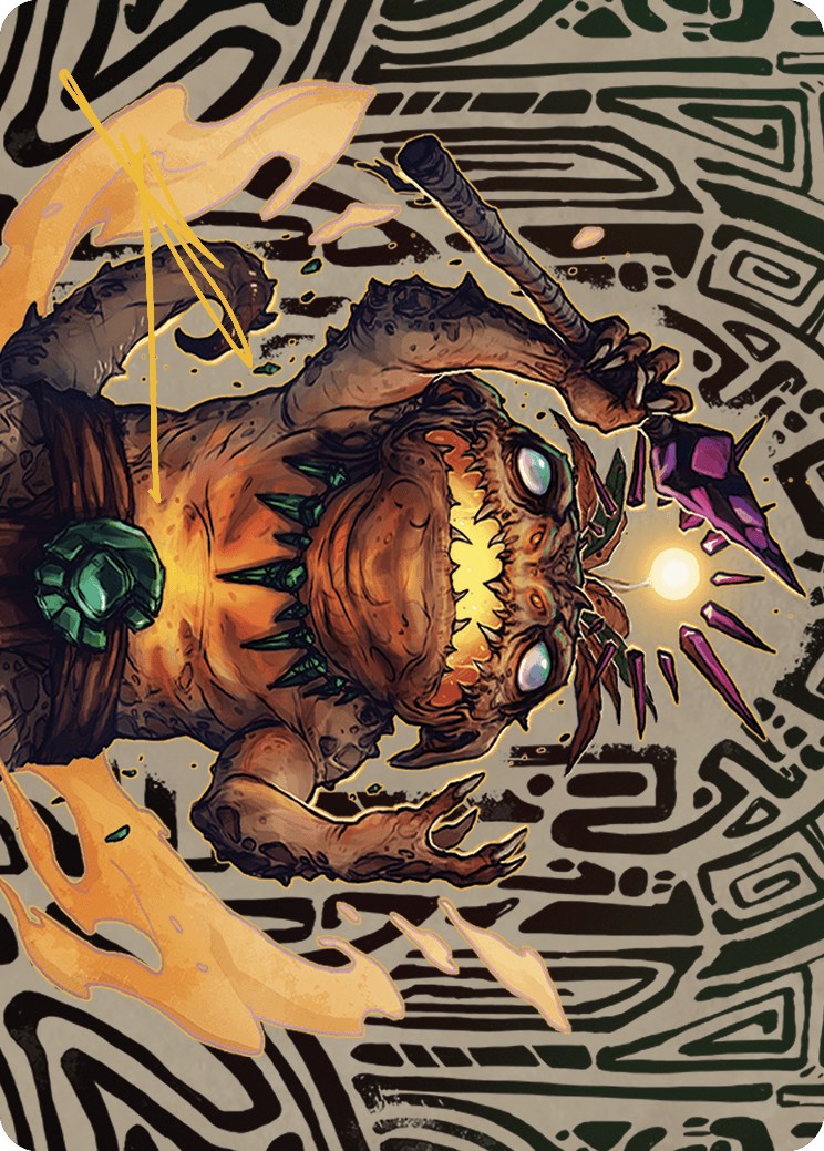 Zoyowa Lava-Tongue Art Card (Gold-Stamped Signature) [The Lost Caverns of Ixalan Art Series] | Good Games Cannington