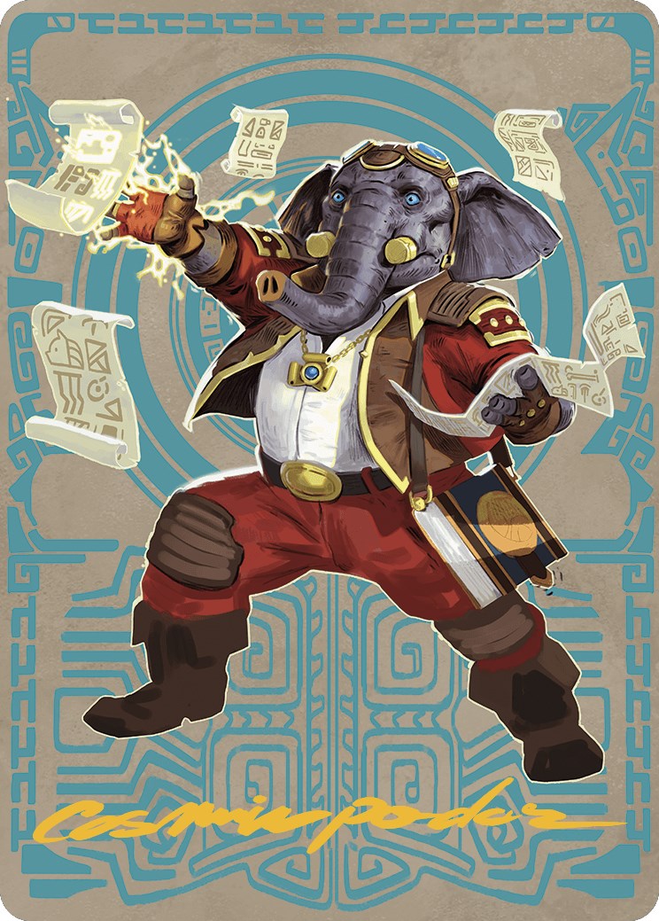 Quintorius Kand Art Card (65/81) (Gold-Stamped Signature) [The Lost Caverns of Ixalan Art Series] | Good Games Cannington