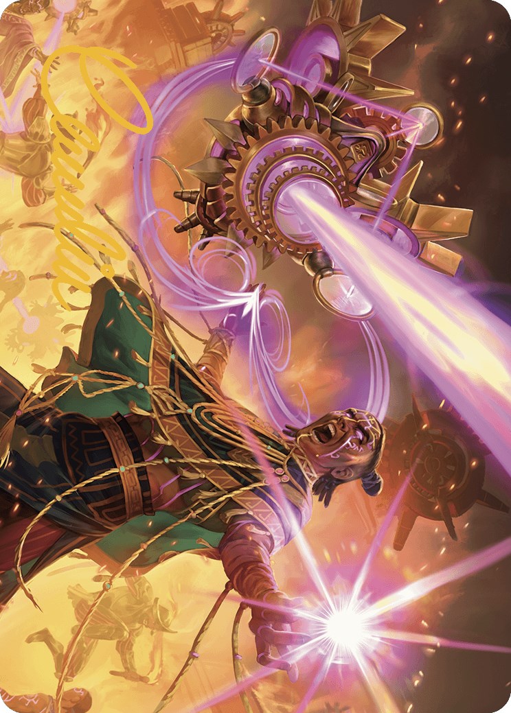 Cosmium Blast Art Card (Gold-Stamped Signature) [The Lost Caverns of Ixalan Art Series] | Good Games Cannington