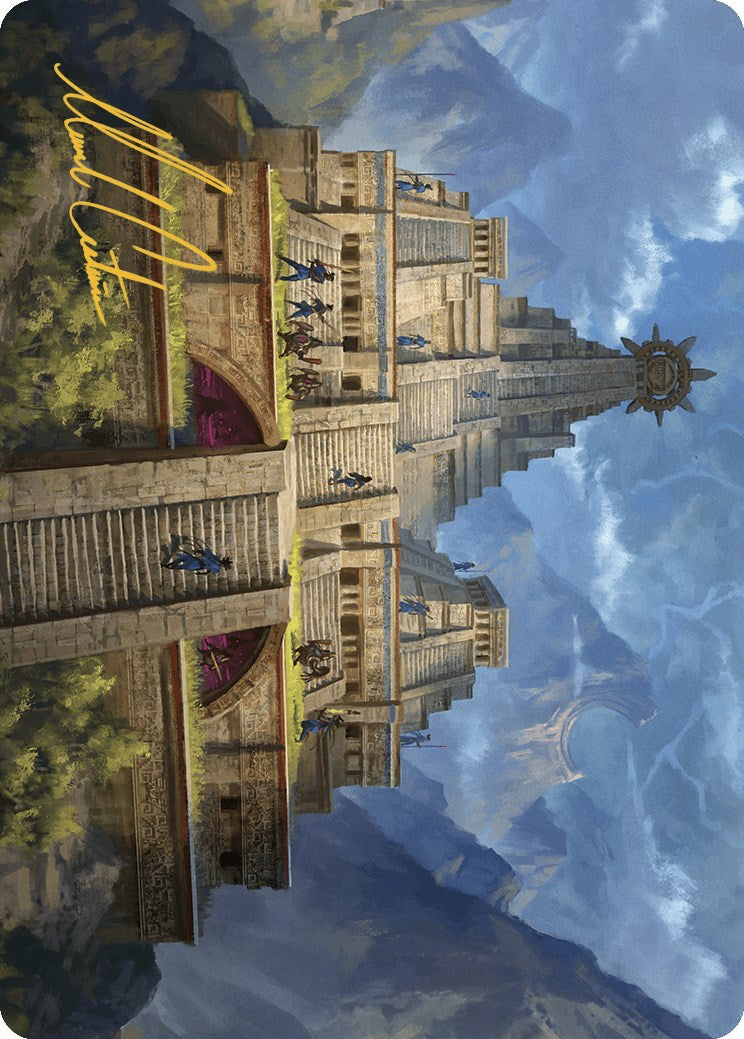 Barracks of the Thousand Art Card (Gold-Stamped Signature) [The Lost Caverns of Ixalan Art Series] | Good Games Cannington