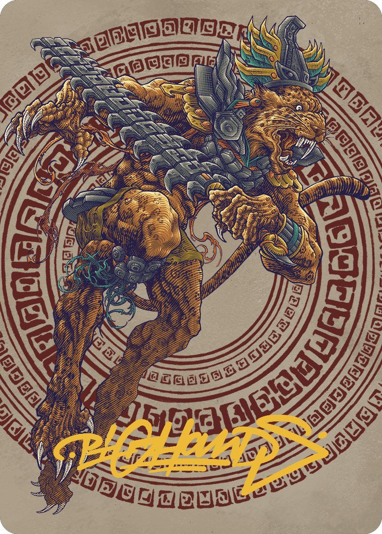 Sovereign Okinec Ahau Art Card (Gold-Stamped Signature) [The Lost Caverns of Ixalan Art Series] | Good Games Cannington