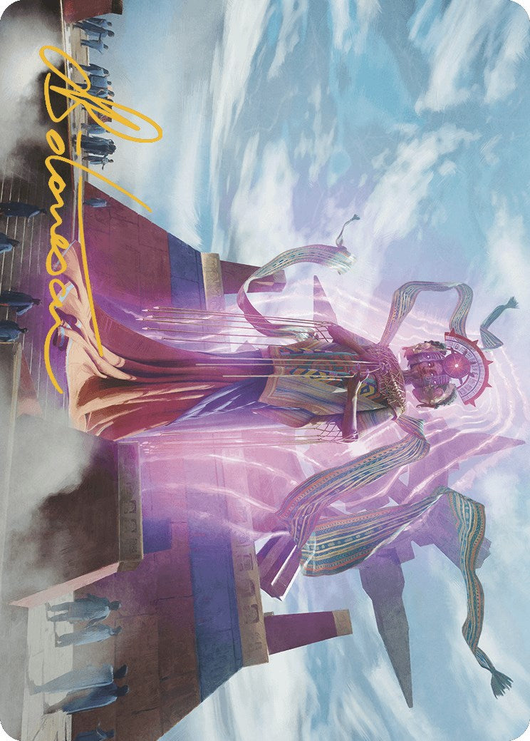 Ojer Taq, Deepest Foundation Art Card (4/81) (Gold-Stamped Signature) [The Lost Caverns of Ixalan Art Series] | Good Games Cannington