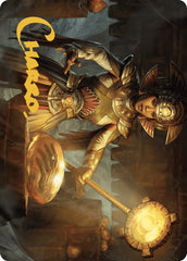 Curator of Sun's Creation Art Card (Gold-Stamped Signature) [The Lost Caverns of Ixalan Art Series] | Good Games Cannington