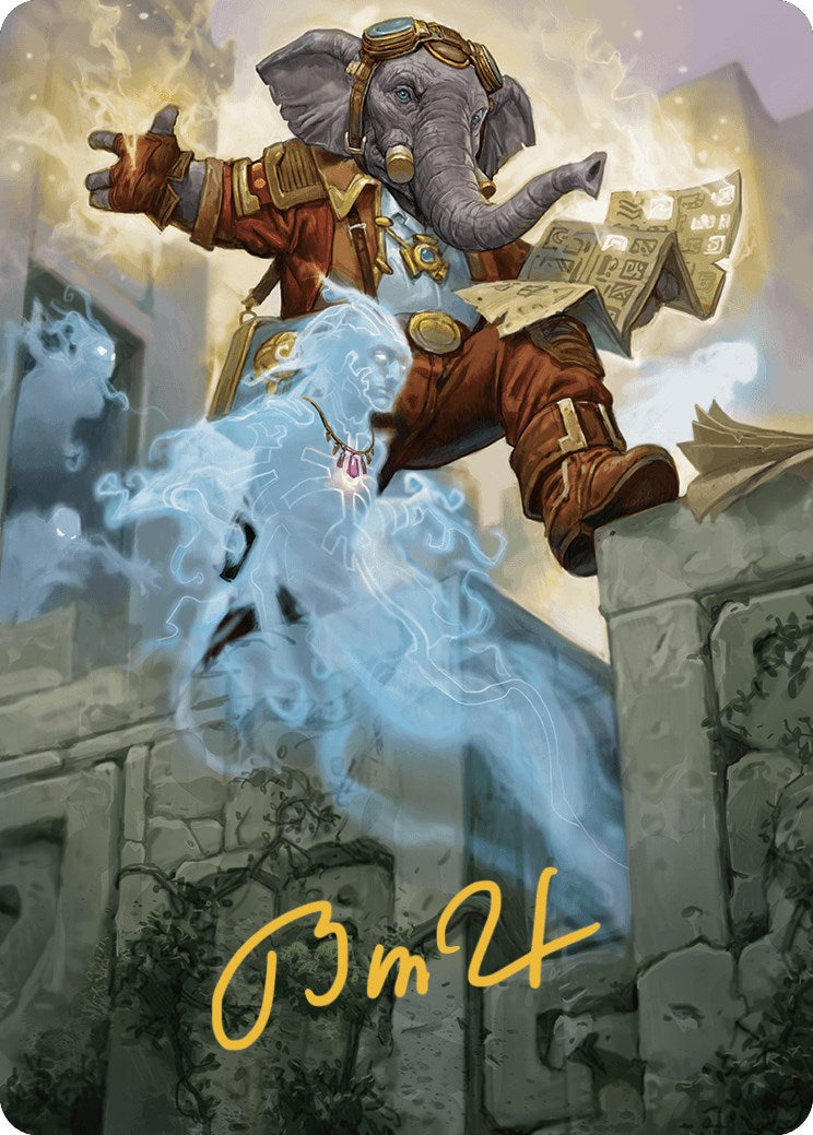 Quintorius Kand Art Card (37/81) (Gold-Stamped Signature) [The Lost Caverns of Ixalan Art Series] | Good Games Cannington