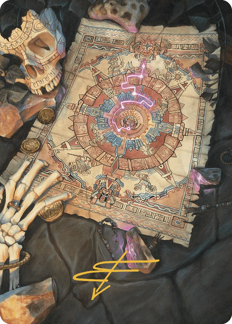 Map Token Art Card (Gold-Stamped Signature) [The Lost Caverns of Ixalan Art Series] | Good Games Cannington