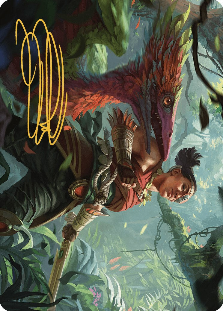 Wayta, Trainer Prodigy Art Card (Gold-Stamped Signature) [The Lost Caverns of Ixalan Art Series] | Good Games Cannington