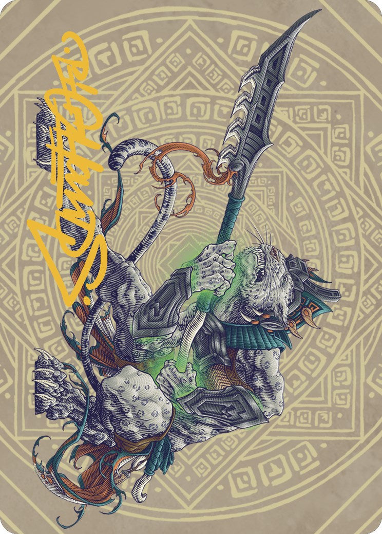 Kutzil, Malamet Exemplar Art Card (Gold-Stamped Signature) [The Lost Caverns of Ixalan Art Series] | Good Games Cannington