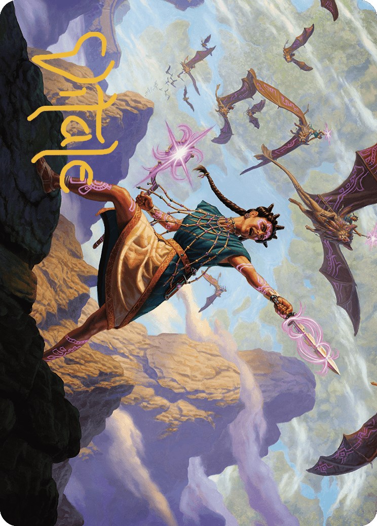 Warden of the Inner Sky Art Card (Gold-Stamped Signature) [The Lost Caverns of Ixalan Art Series] | Good Games Cannington