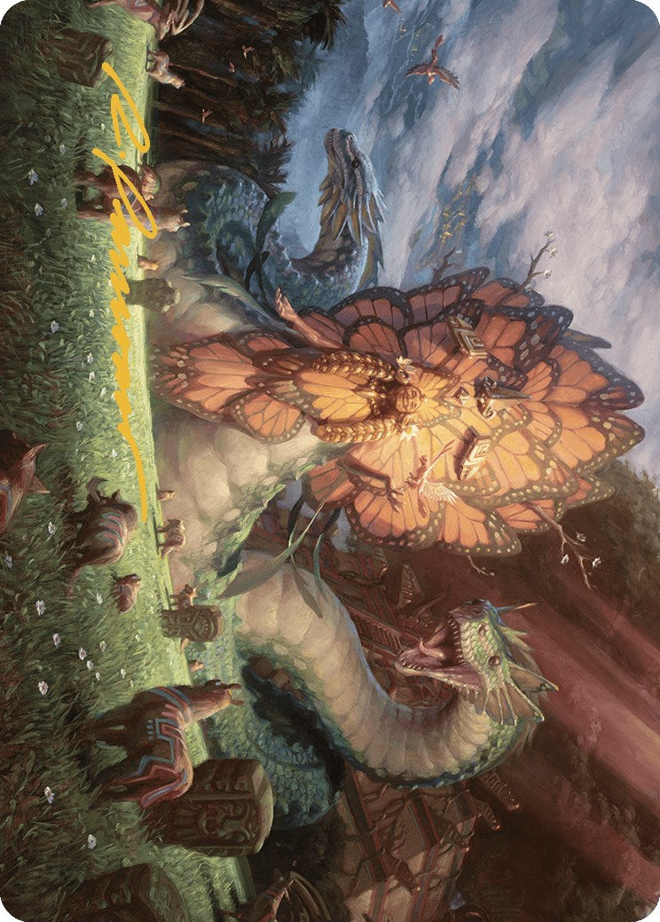 Ojer Kaslem, Deepest Growth Art Card (30/81) (Gold-Stamped Signature) [The Lost Caverns of Ixalan Art Series] | Good Games Cannington