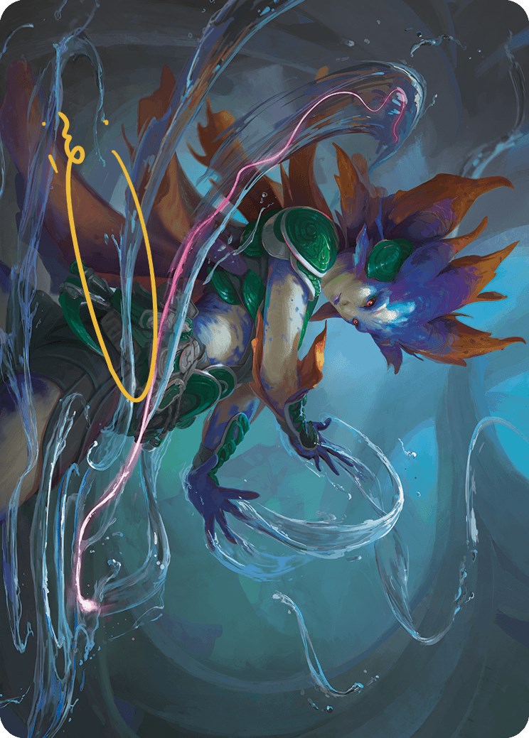 Nicanzil, Current Conductor Art Card (Gold-Stamped Signature) [The Lost Caverns of Ixalan Art Series] | Good Games Cannington