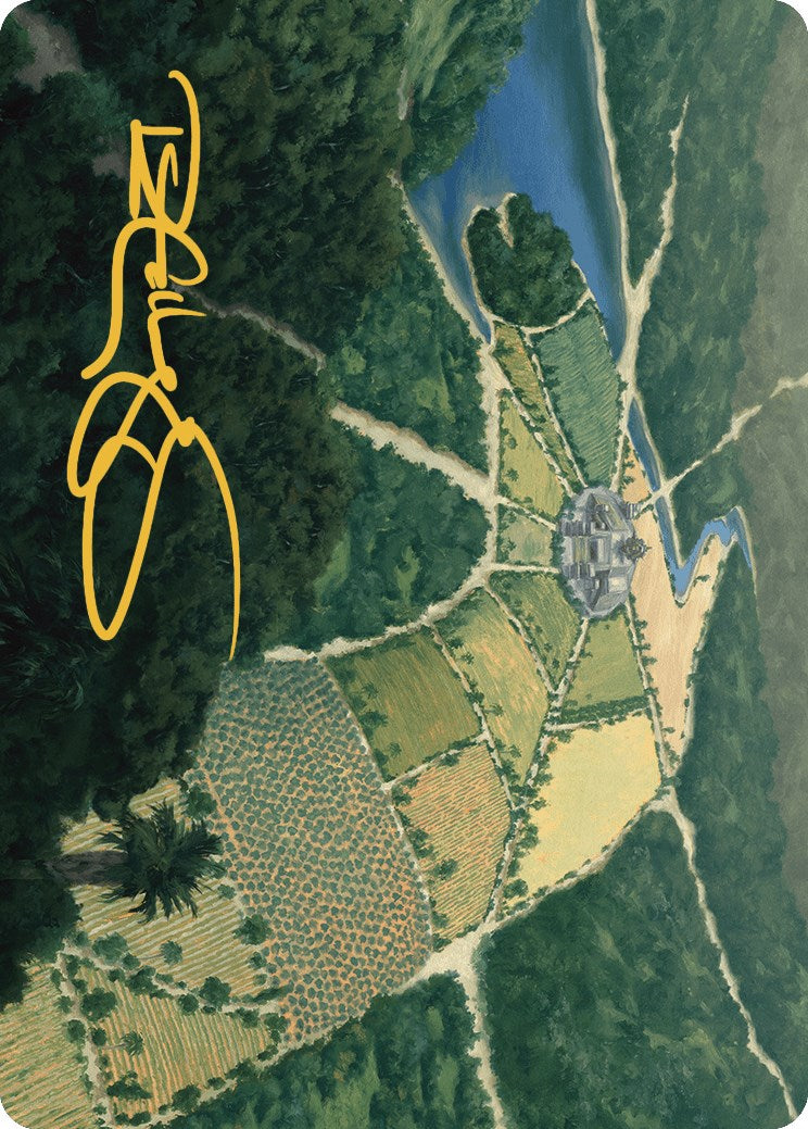 Restless Prairie Art Card (Gold-Stamped Signature) [The Lost Caverns of Ixalan Art Series] | Good Games Cannington