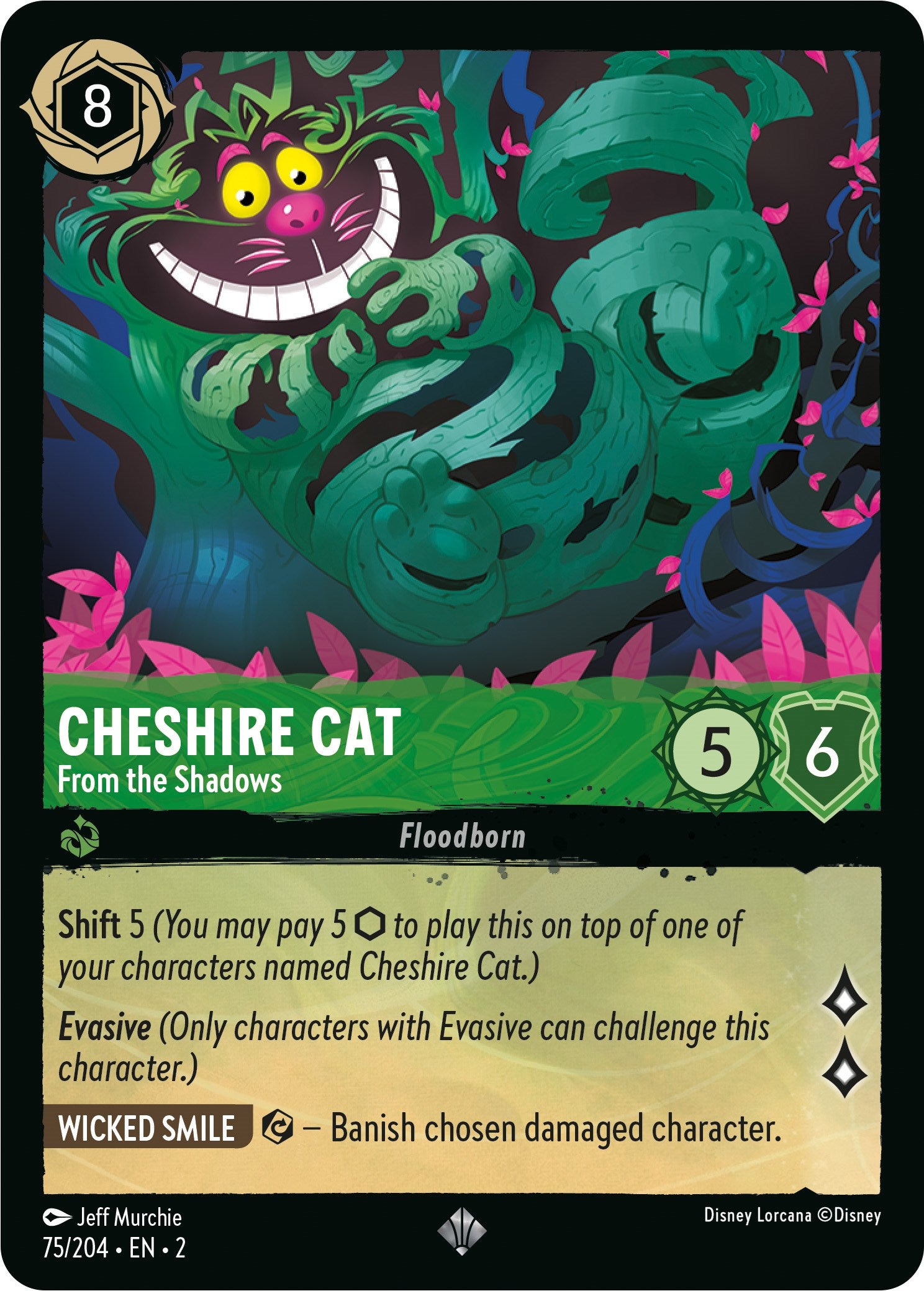 Cheshire Cat - From the Shadows (75/204) [Rise of the Floodborn] | Good Games Cannington