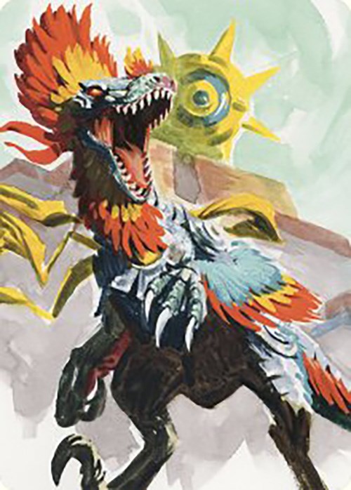 Pantlaza, Sun-Favored Art Card [The Lost Caverns of Ixalan Art Series] | Good Games Cannington