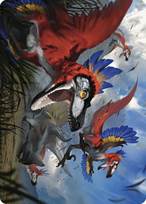 Wrathful Raptors Art Card [The Lost Caverns of Ixalan Art Series] | Good Games Cannington