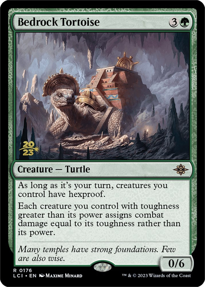 Bedrock Tortoise [The Lost Caverns of Ixalan Prerelease Cards] | Good Games Cannington