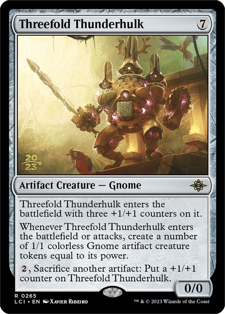 Threefold Thunderhulk [The Lost Caverns of Ixalan Prerelease Cards] | Good Games Cannington