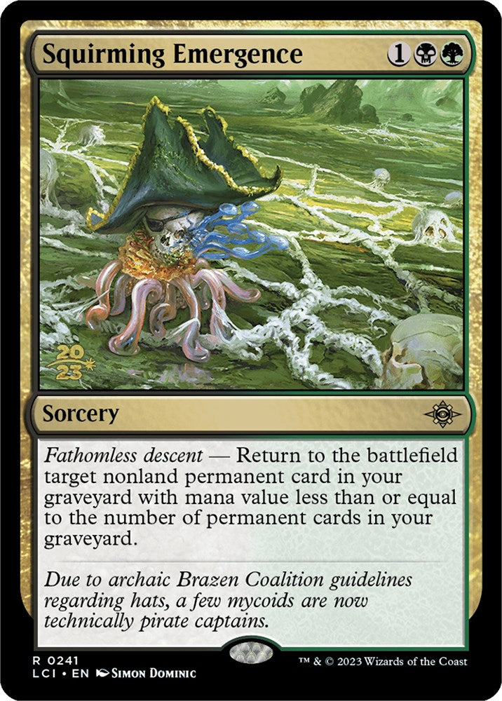 Squirming Emergence [The Lost Caverns of Ixalan Prerelease Cards] | Good Games Cannington
