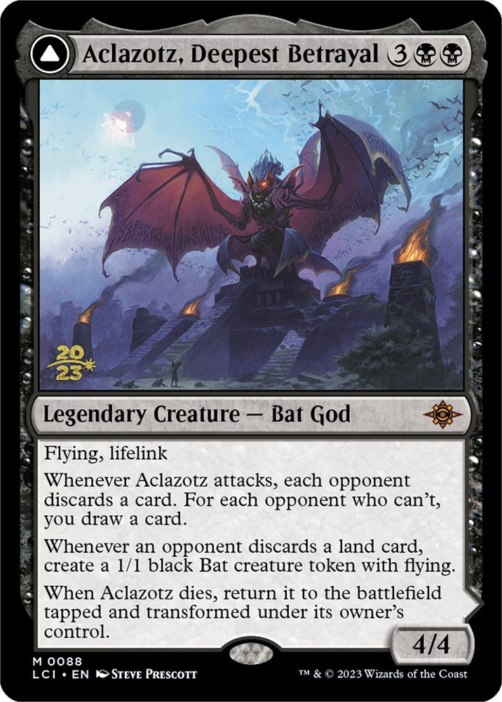 Aclazotz, Deepest Betrayal // Temple of the Dead [The Lost Caverns of Ixalan Prerelease Cards] | Good Games Cannington