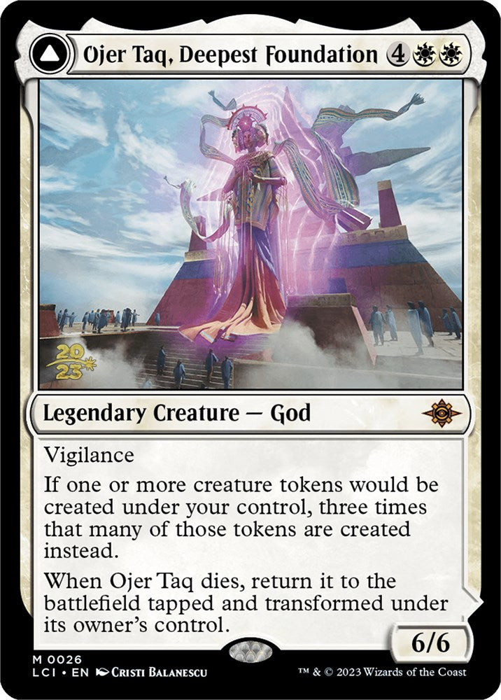 Ojer Taq, Deepest Foundation // Temple of Civilization [The Lost Caverns of Ixalan Prerelease Cards] | Good Games Cannington