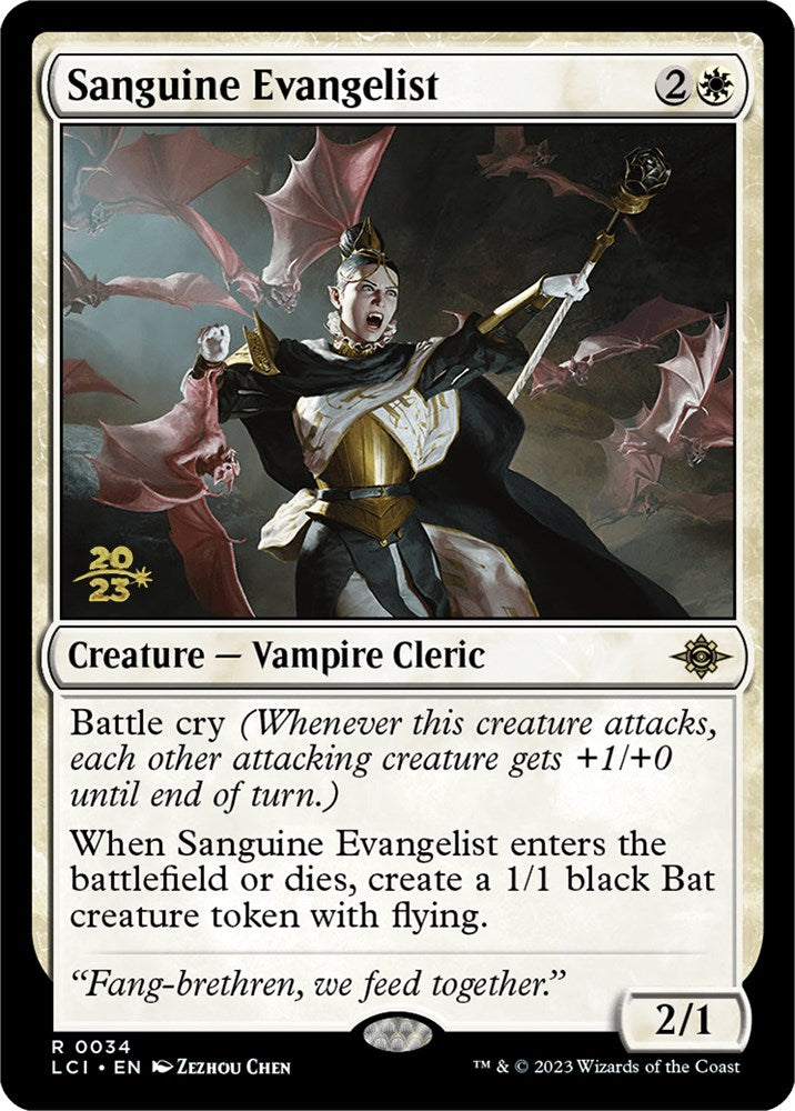 Sanguine Evangelist [The Lost Caverns of Ixalan Prerelease Cards] | Good Games Cannington