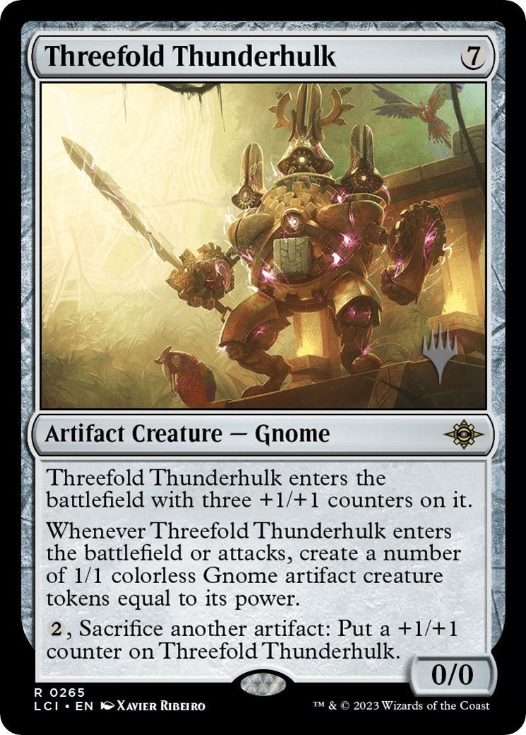 Threefold Thunderhulk (Promo Pack) [The Lost Caverns of Ixalan Promos] | Good Games Cannington