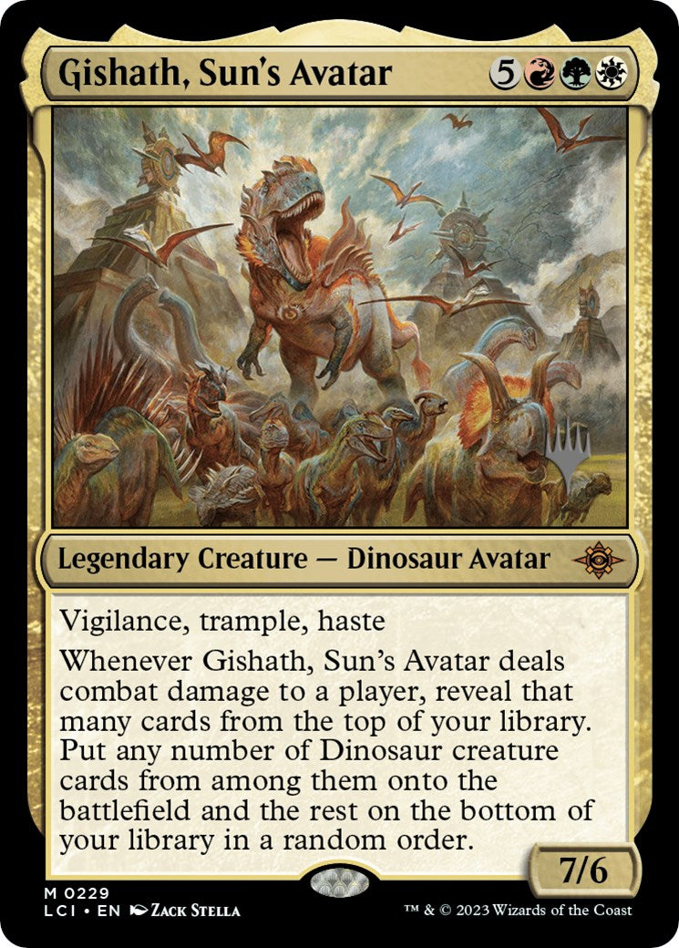 Gishath, Sun's Avatar (Promo Pack) [The Lost Caverns of Ixalan Promos] | Good Games Cannington