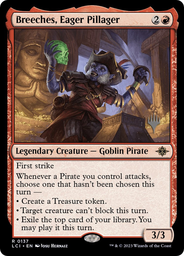 Breeches, Eager Pillager (Promo Pack) [The Lost Caverns of Ixalan Promos] | Good Games Cannington